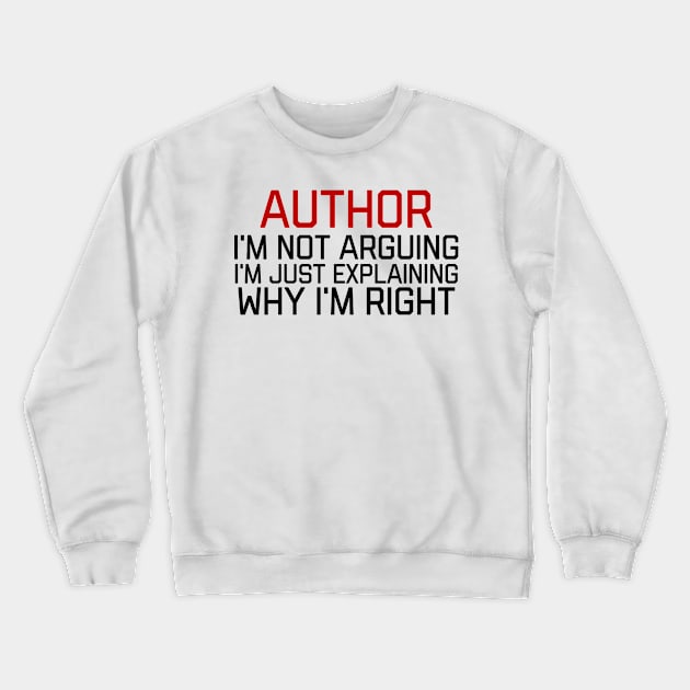 author Crewneck Sweatshirt by Design stars 5